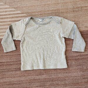 Baby Boden striped gray t-shirt 6-12 months